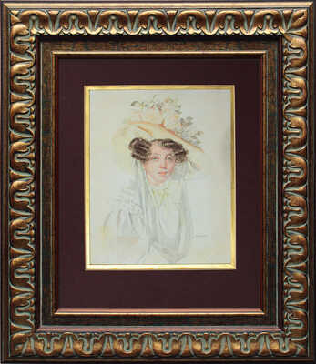 Соколов Петр Федорович. Портрет супруги князя И.Д. Салтыкова, Елизаветы Павловны, дочери графа П.А. Строганова